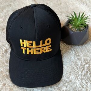 BustedTees Hello There Flexfit Hat Movie Quote Baseball Cap size L-XL